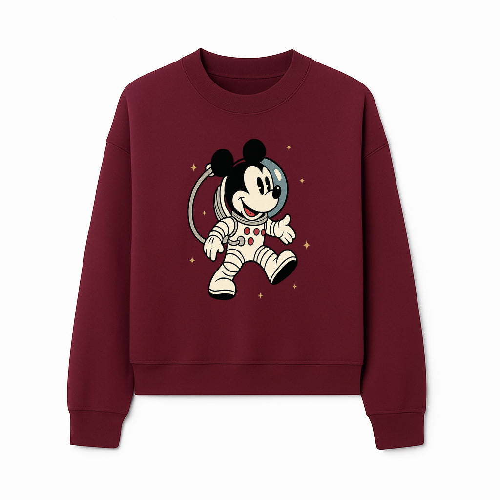 Astronaut Mickey Mouse T-Shirt, Cosmic Disney Apparel, Cute Space Adventure Design, Kid's & Adult Sizes Available - Sweatshirt 1758273130255.jpg