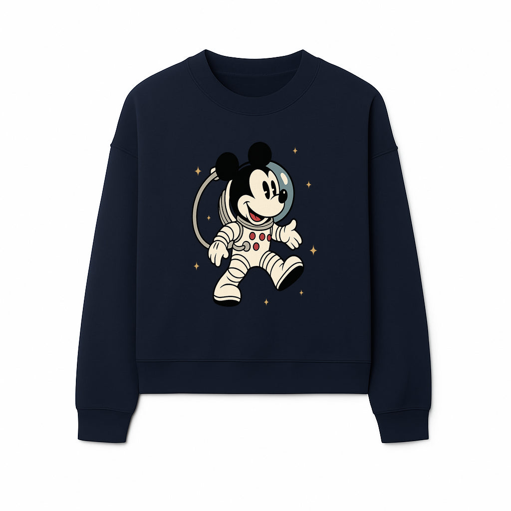 Astronaut Mickey Mouse T-Shirt, Cosmic Disney Apparel, Cute Space Adventure Design, Kid's & Adult Sizes Available - Sweatshirt 1758273130418.jpg