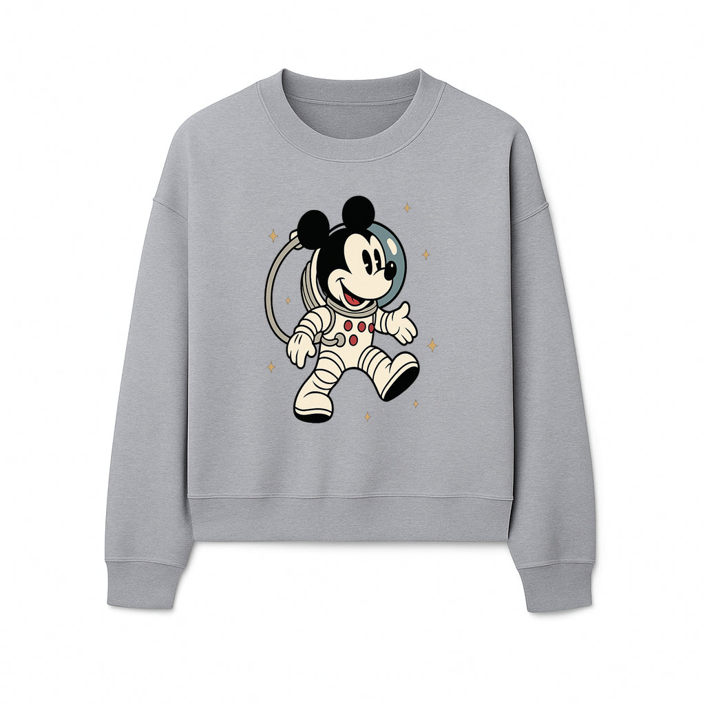 Astronaut Mickey Mouse T-Shirt, Cosmic Disney Apparel, Cute Space Adventure Design, Kid's & Adult Sizes Available - Sweatshirt 1758273130714.jpg