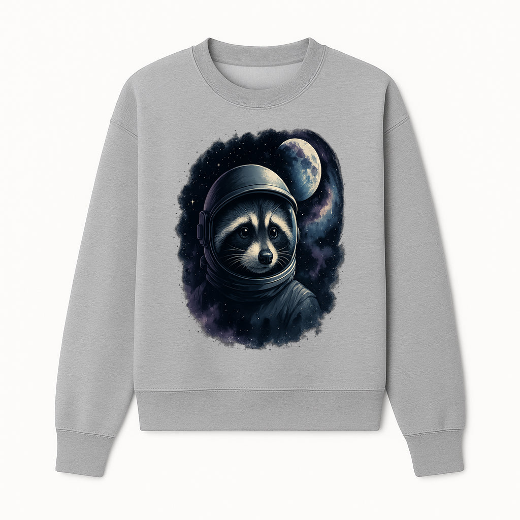 Astronaut Raccoon Illustration | Cosmic Space Art | Cute Space Animal Decor | Galaxy Wall Art | Unique Gift for Animal Lovers - Sweatshirt 1758273131122.jpg