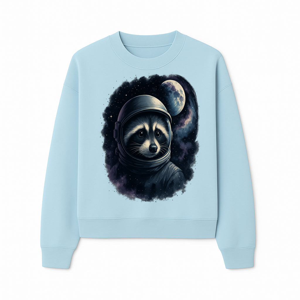 Astronaut Raccoon Illustration | Cosmic Space Art | Cute Space Animal Decor | Galaxy Wall Art | Unique Gift for Animal Lovers - Sweatshirt 1758273131854.jpg