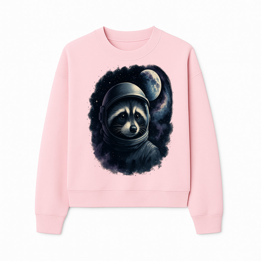 Astronaut Raccoon Illustration | Cosmic Space Art | Cute Space Animal Decor | Galaxy Wall Art | Unique Gift for Animal Lovers - Sweatshirt 1758273132006.jpg