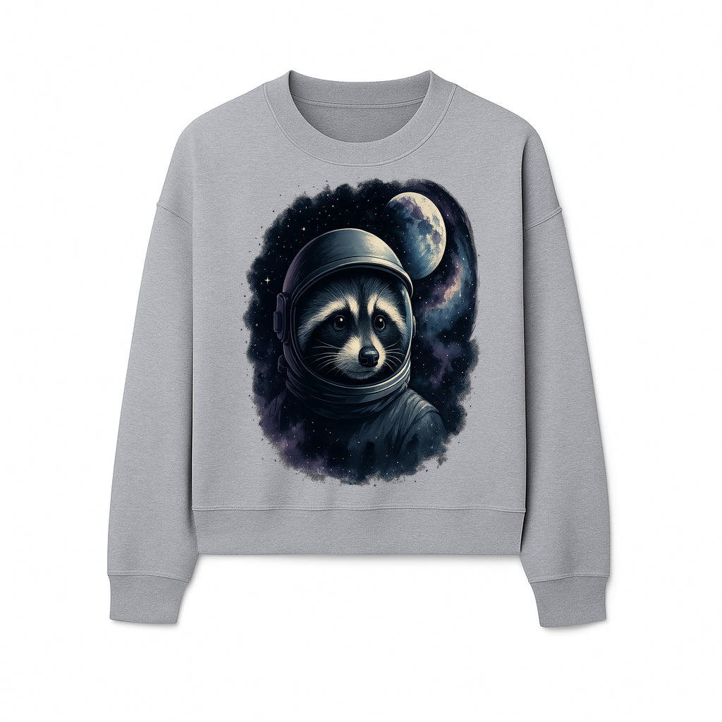 Astronaut Raccoon Illustration | Cosmic Space Art | Cute Space Animal Decor | Galaxy Wall Art | Unique Gift for Animal Lovers - Sweatshirt 1758273132639.jpg