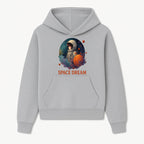 Astronaut Girl Space Dream Art Print, Whimsical Cosmic Illustration, Kids Room Decor, Children s Wall Art, Fantasy Space Theme - Hoodie 1758273134367.jpg
