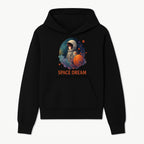 Astronaut Girl Space Dream Art Print, Whimsical Cosmic Illustration, Kids Room Decor, Children s Wall Art, Fantasy Space Theme - Hoodie 1758273134512.jpg