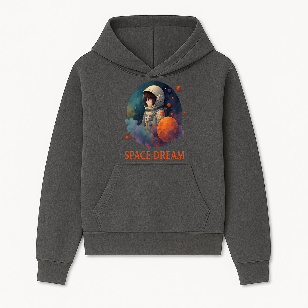 Astronaut Girl Space Dream Art Print, Whimsical Cosmic Illustration, Kids Room Decor, Children s Wall Art, Fantasy Space Theme - Hoodie 1758273134665.jpg
