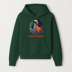 Astronaut Girl Space Dream Art Print, Whimsical Cosmic Illustration, Kids Room Decor, Children s Wall Art, Fantasy Space Theme - Hoodie 1758273134822.jpg