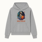 Astronaut Girl Space Dream Art Print, Whimsical Cosmic Illustration, Kids Room Decor, Children s Wall Art, Fantasy Space Theme - Hoodie 1758273134966.jpg