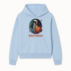 Astronaut Girl Space Dream Art Print, Whimsical Cosmic Illustration, Kids Room Decor, Children s Wall Art, Fantasy Space Theme - Hoodie 1758273135119.jpg