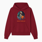 Astronaut Girl Space Dream Art Print, Whimsical Cosmic Illustration, Kids Room Decor, Children s Wall Art, Fantasy Space Theme - Hoodie 1758273135429.jpg