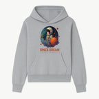 Astronaut Girl Space Dream Art Print, Whimsical Cosmic Illustration, Kids Room Decor, Children s Wall Art, Fantasy Space Theme - Hoodie 1758273135912.jpg