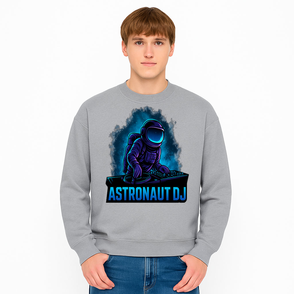 Astronaut DJ Graphic Tee | Space Music Lover T-Shirt | Cool DJ Design | Cosmic Dance Party Apparel | Unisex Casual Wear - Sweatshirt 1758273137349.jpg