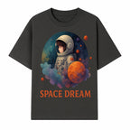 Astronaut Girl Space Dream Art Print, Whimsical Cosmic Illustration, Kids Room Decor, Children s Wall Art, Fantasy Space Theme - T-shirt 1758273137801.jpg