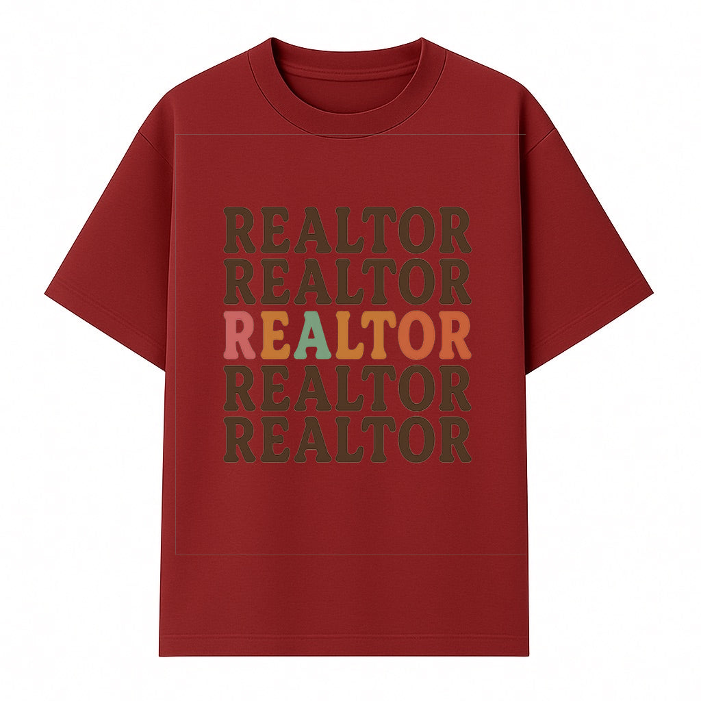 Bold Realtor Typography Wall Art Print - Modern Home Decor for Real Estate Agents, Office or Living Space - T-shirt 1758332998392.jpg
