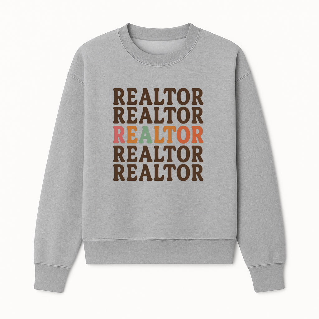 Bold Realtor Typography Wall Art Print - Modern Home Decor for Real Estate Agents, Office or Living Space - Sweatshirt 1758333000408.jpg