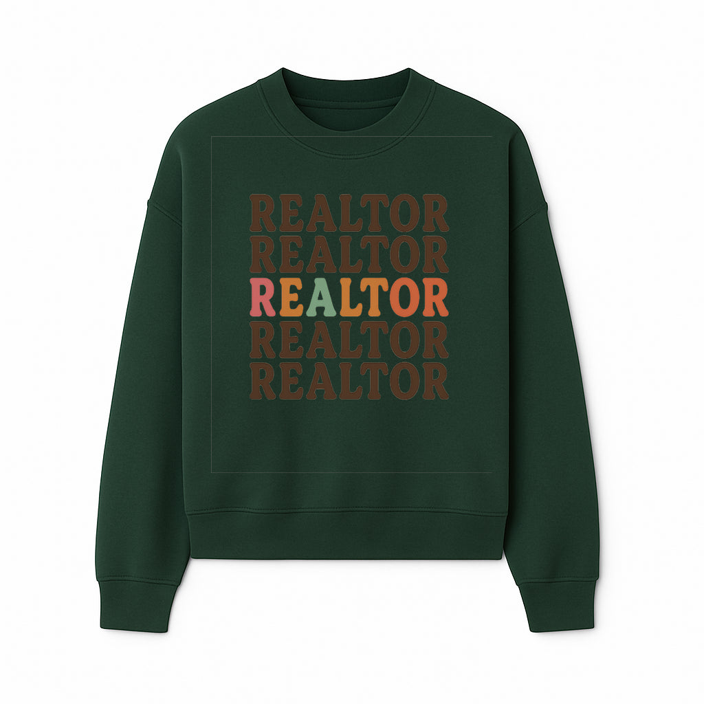 Bold Realtor Typography Wall Art Print - Modern Home Decor for Real Estate Agents, Office or Living Space - Sweatshirt 1758333000896.jpg
