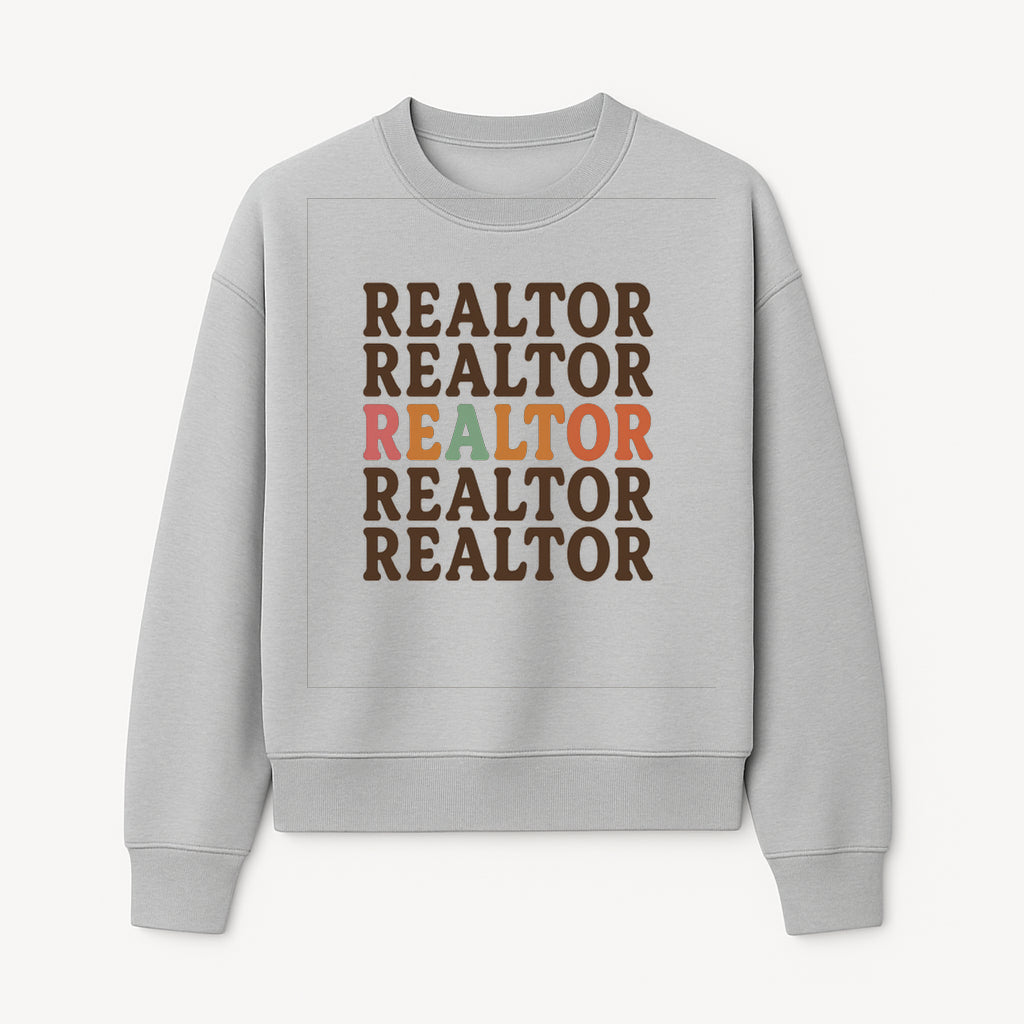 Bold Realtor Typography Wall Art Print - Modern Home Decor for Real Estate Agents, Office or Living Space - Sweatshirt 1758333001018.jpg