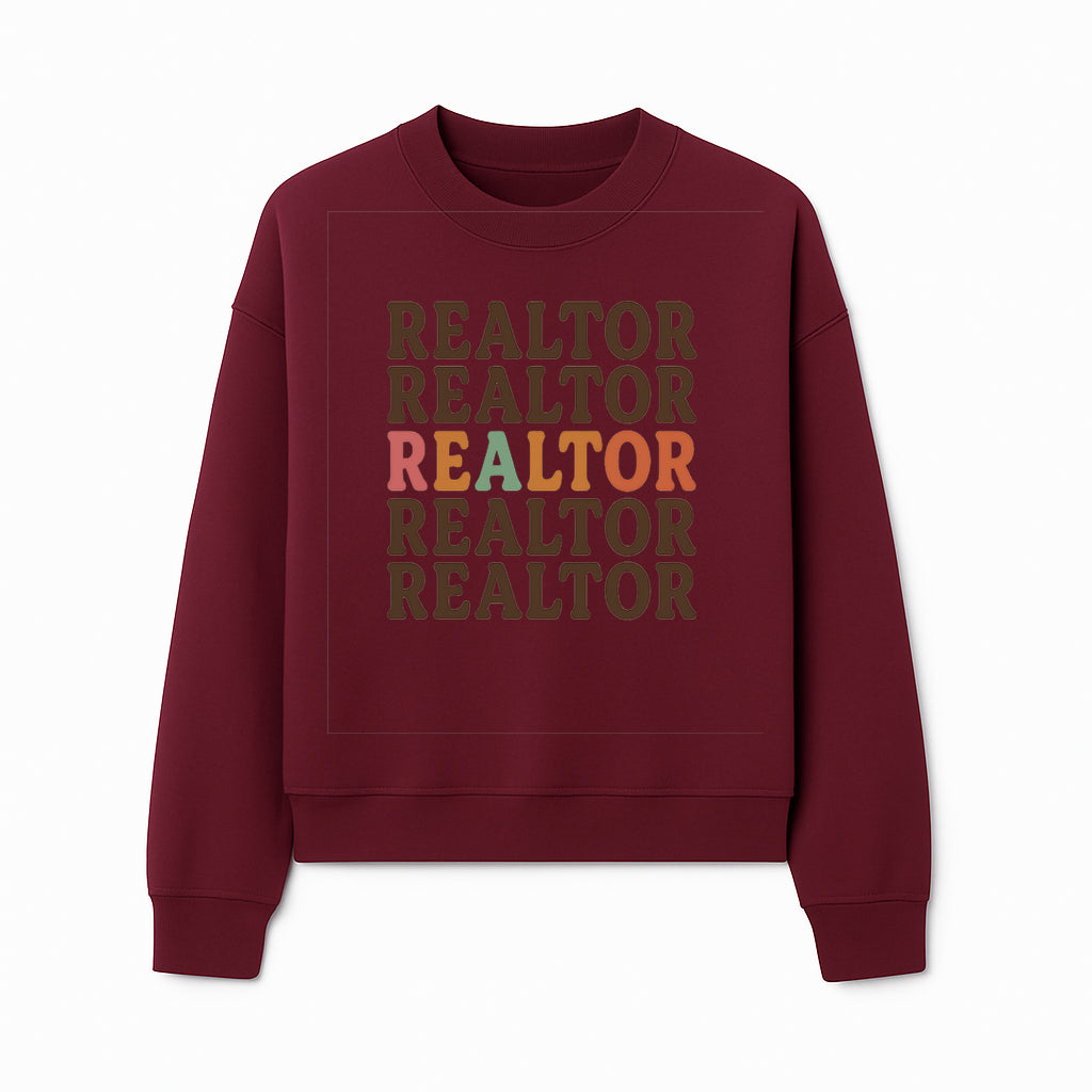 Bold Realtor Typography Wall Art Print - Modern Home Decor for Real Estate Agents, Office or Living Space - Sweatshirt 1758333001507.jpg