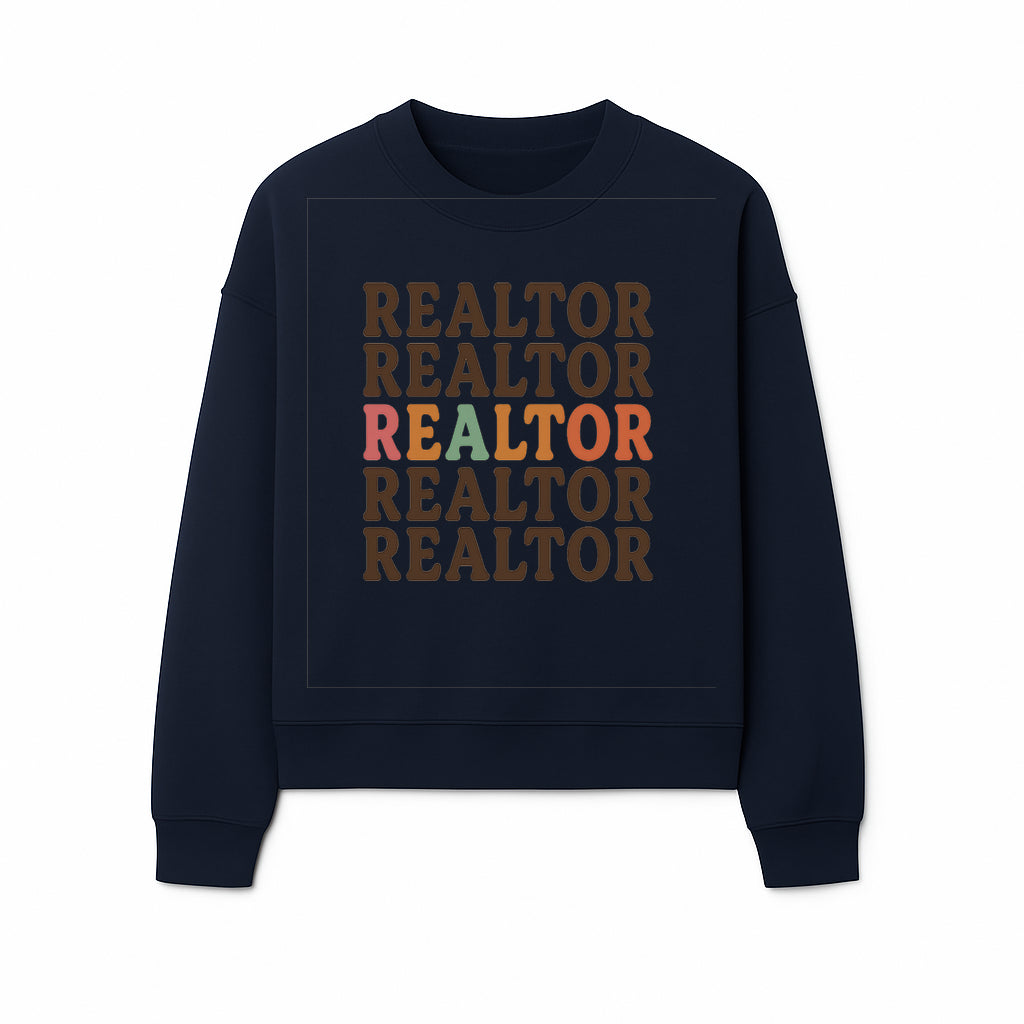Bold Realtor Typography Wall Art Print - Modern Home Decor for Real Estate Agents, Office or Living Space - Sweatshirt 1758333001632.jpg