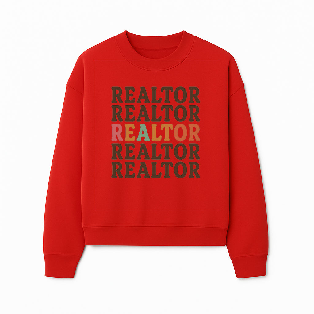 Bold Realtor Typography Wall Art Print - Modern Home Decor for Real Estate Agents, Office or Living Space - Sweatshirt 1758333001775.jpg