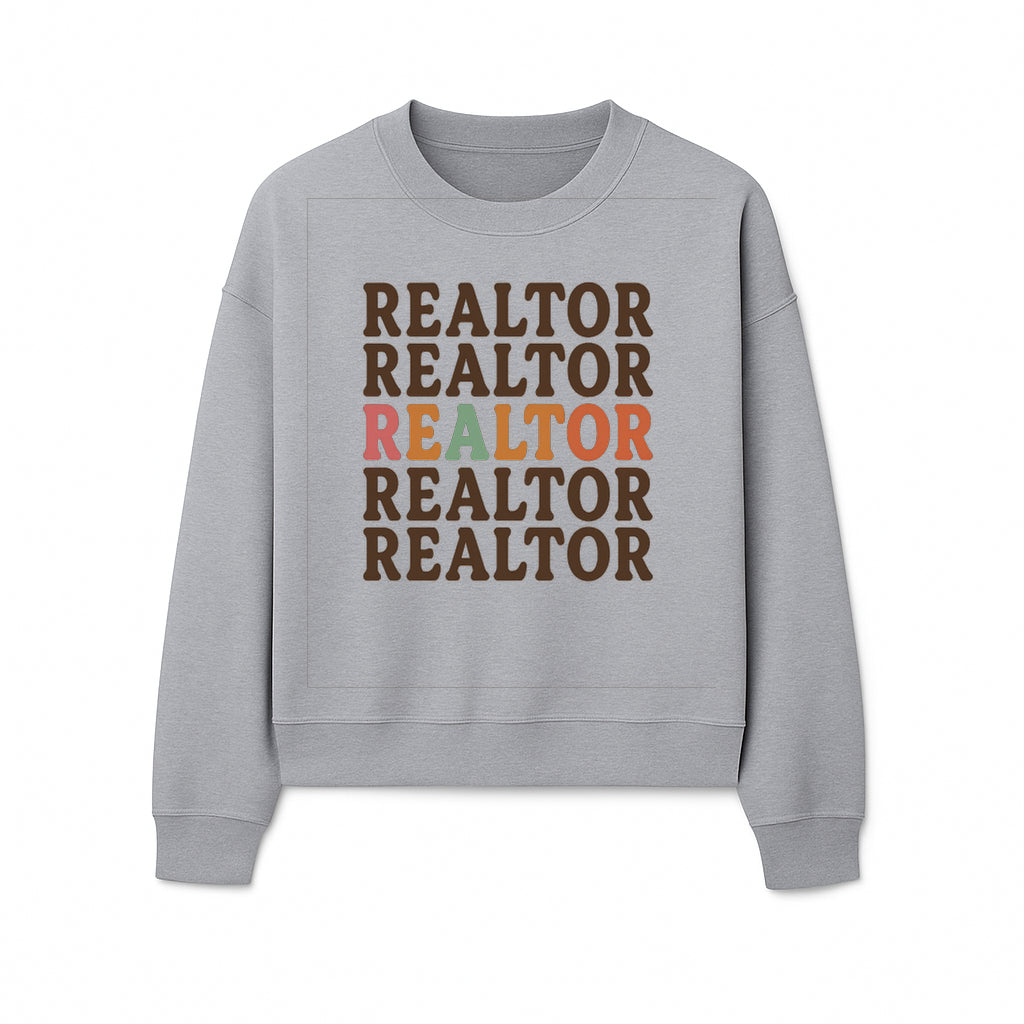 Bold Realtor Typography Wall Art Print - Modern Home Decor for Real Estate Agents, Office or Living Space - Sweatshirt 1758333001897.jpg