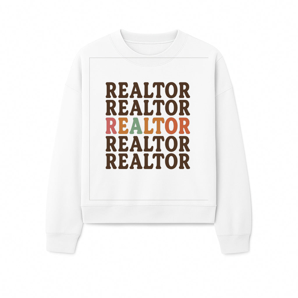 Bold Realtor Typography Wall Art Print - Modern Home Decor for Real Estate Agents, Office or Living Space - Sweatshirt 1758333002044.jpg