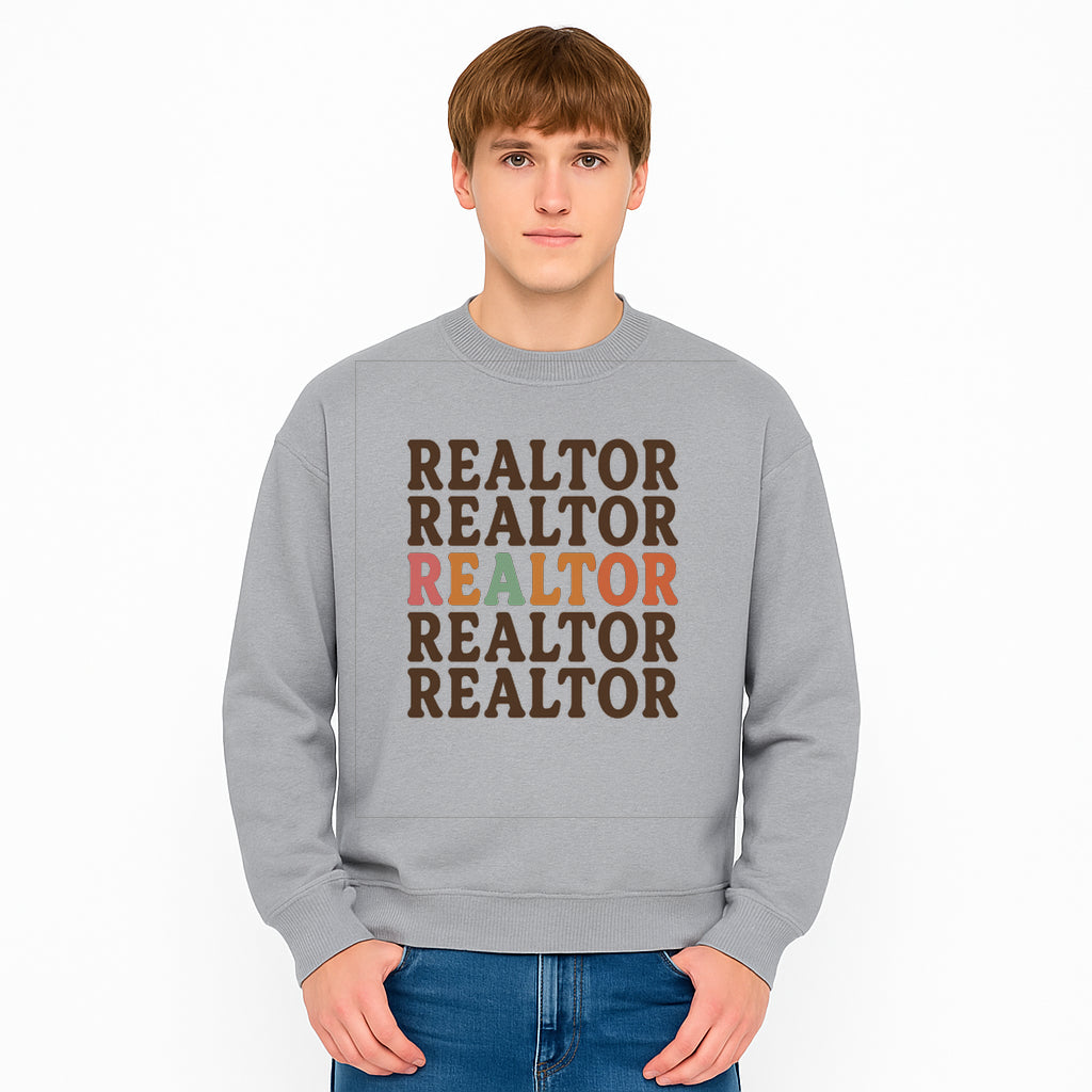 Bold Realtor Typography Wall Art Print - Modern Home Decor for Real Estate Agents, Office or Living Space - Sweatshirt 1758333003205.jpg