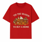 'Tis the Season to Buy a Home Fall Decor | Pumpkins, Coffee, Football | Autumn Homeownership Gift Idea - T-shirt 1758333010933.jpg
