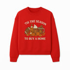 'Tis the Season to Buy a Home Fall Decor | Pumpkins, Coffee, Football | Autumn Homeownership Gift Idea - Sweatshirt 1758333014042.jpg