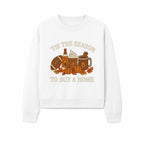 'Tis the Season to Buy a Home Fall Decor | Pumpkins, Coffee, Football | Autumn Homeownership Gift Idea - Sweatshirt 1758333014352.jpg