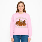 'Tis the Season to Buy a Home Fall Decor | Pumpkins, Coffee, Football | Autumn Homeownership Gift Idea - Sweatshirt 1758333015683.jpg