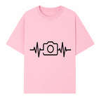 Camera Heartbeat Graphic Design | Photography Lover Gift | Creative Art Print | Black and White Modern Wall Art Decor | Unique Home Decor - T-shirt 1758334993503.jpg