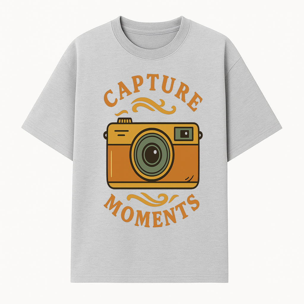 Capture Moments Vintage Camera Print | Photography Art Decor for Home, Office, or Studio | Retro Wall Art Gift - T-shirt 1758334995485.jpg