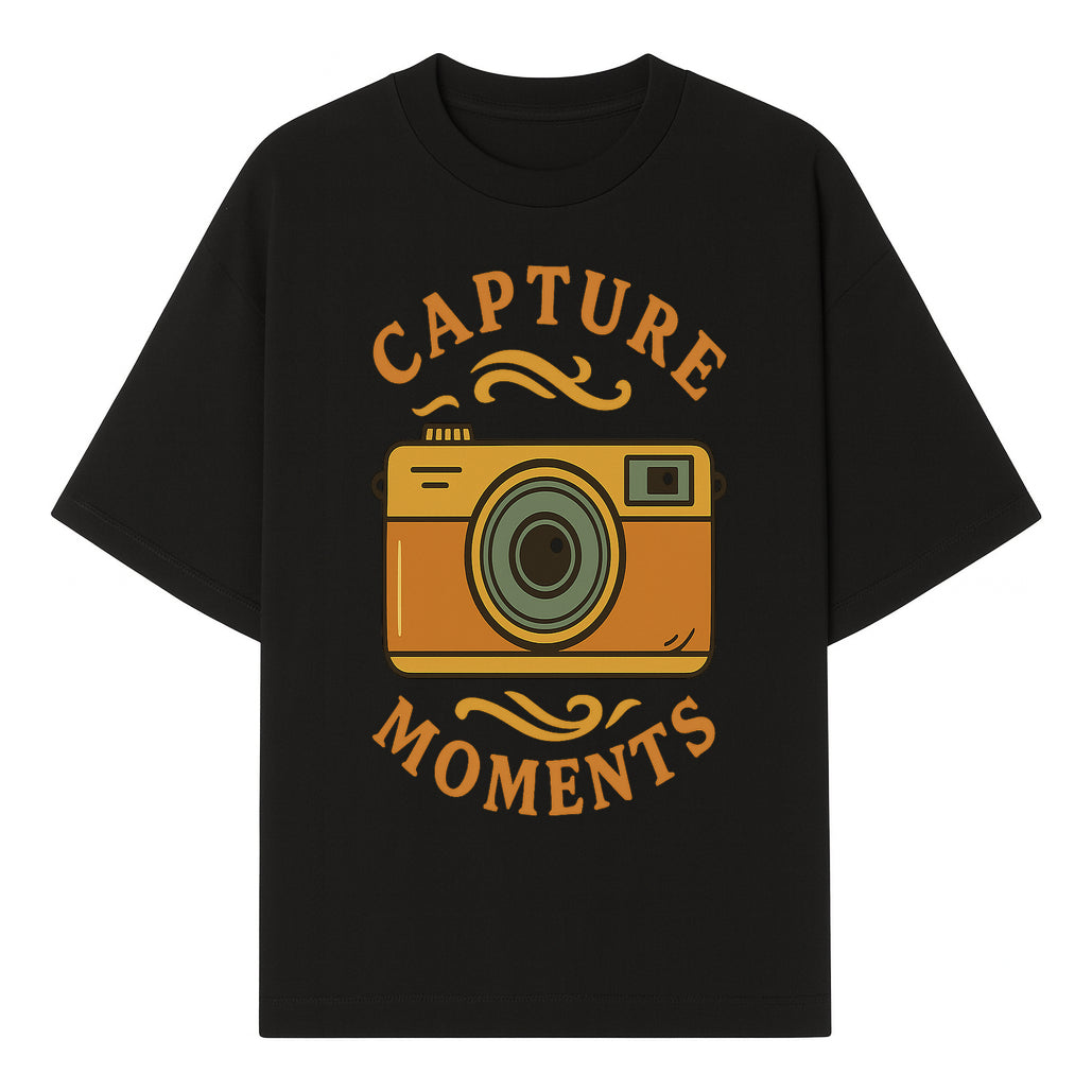 Capture Moments Vintage Camera Print | Photography Art Decor for Home, Office, or Studio | Retro Wall Art Gift - T-shirt 1758334995665.jpg