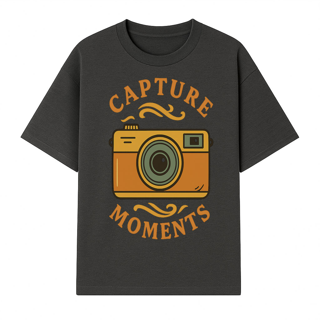 Capture Moments Vintage Camera Print | Photography Art Decor for Home, Office, or Studio | Retro Wall Art Gift - T-shirt 1758334995818.jpg