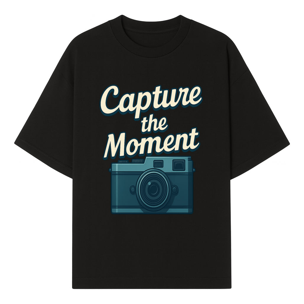Capture the Moment Photography Print | Vintage Camera Wall Art | Home Decor for Photographers | Inspirational Quote Poster - T-shirt 1758334996046.jpg