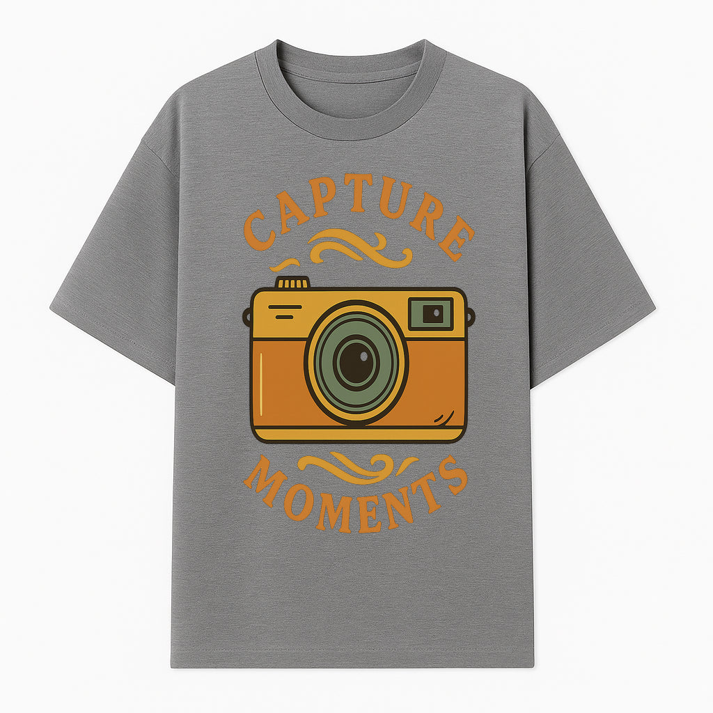 Capture Moments Vintage Camera Print | Photography Art Decor for Home, Office, or Studio | Retro Wall Art Gift - T-shirt 1758334996104.jpg
