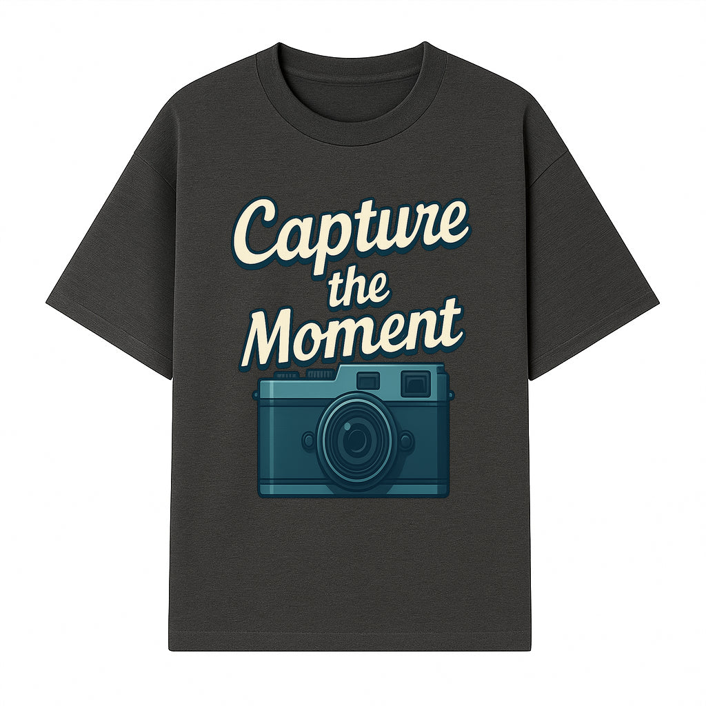 Capture the Moment Photography Print | Vintage Camera Wall Art | Home Decor for Photographers | Inspirational Quote Poster - T-shirt 1758334996226.jpg