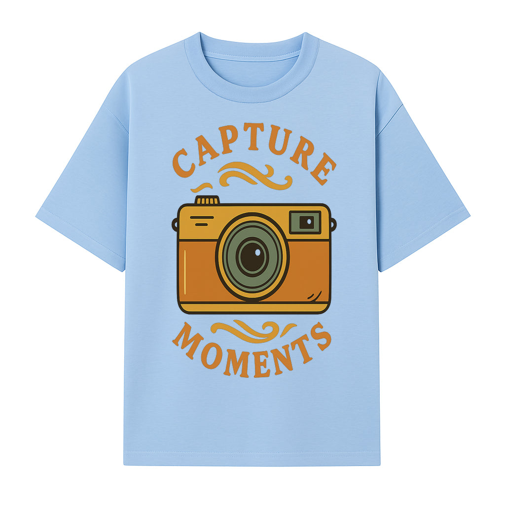 Capture Moments Vintage Camera Print | Photography Art Decor for Home, Office, or Studio | Retro Wall Art Gift - T-shirt 1758334996264.jpg