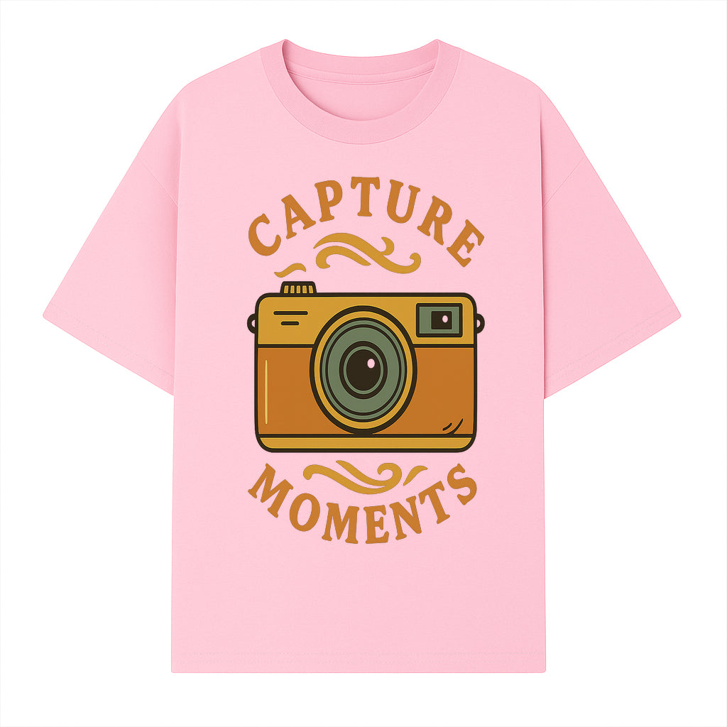 Capture Moments Vintage Camera Print | Photography Art Decor for Home, Office, or Studio | Retro Wall Art Gift - T-shirt 1758334996441.jpg