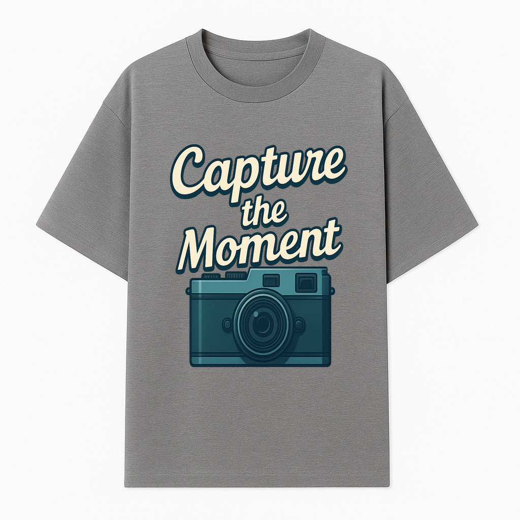 Capture the Moment Photography Print | Vintage Camera Wall Art | Home Decor for Photographers | Inspirational Quote Poster - T-shirt 1758334996504.jpg