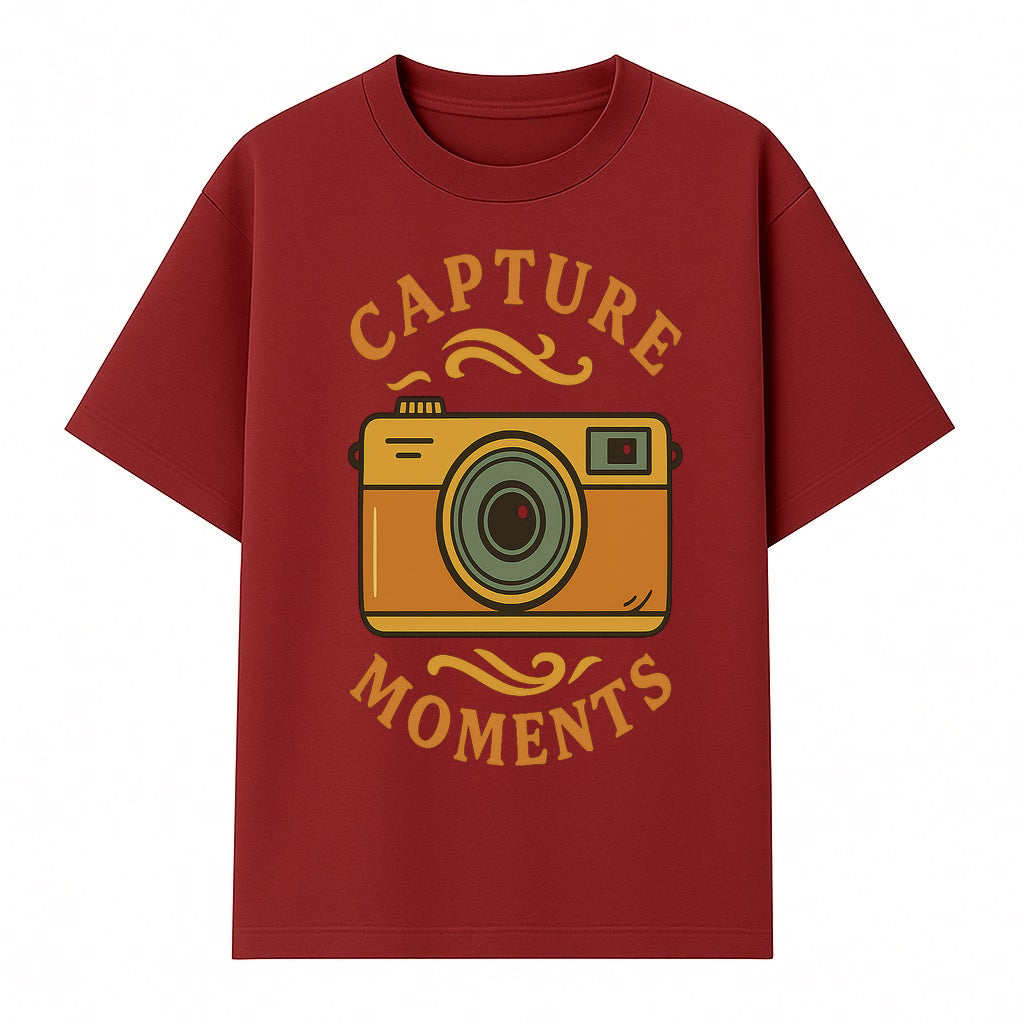 Capture Moments Vintage Camera Print | Photography Art Decor for Home, Office, or Studio | Retro Wall Art Gift - T-shirt 1758334996571.jpg