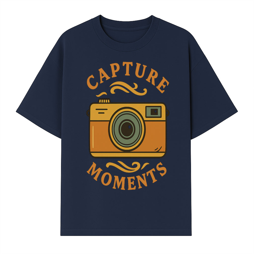 Capture Moments Vintage Camera Print | Photography Art Decor for Home, Office, or Studio | Retro Wall Art Gift - T-shirt 1758334996714.jpg