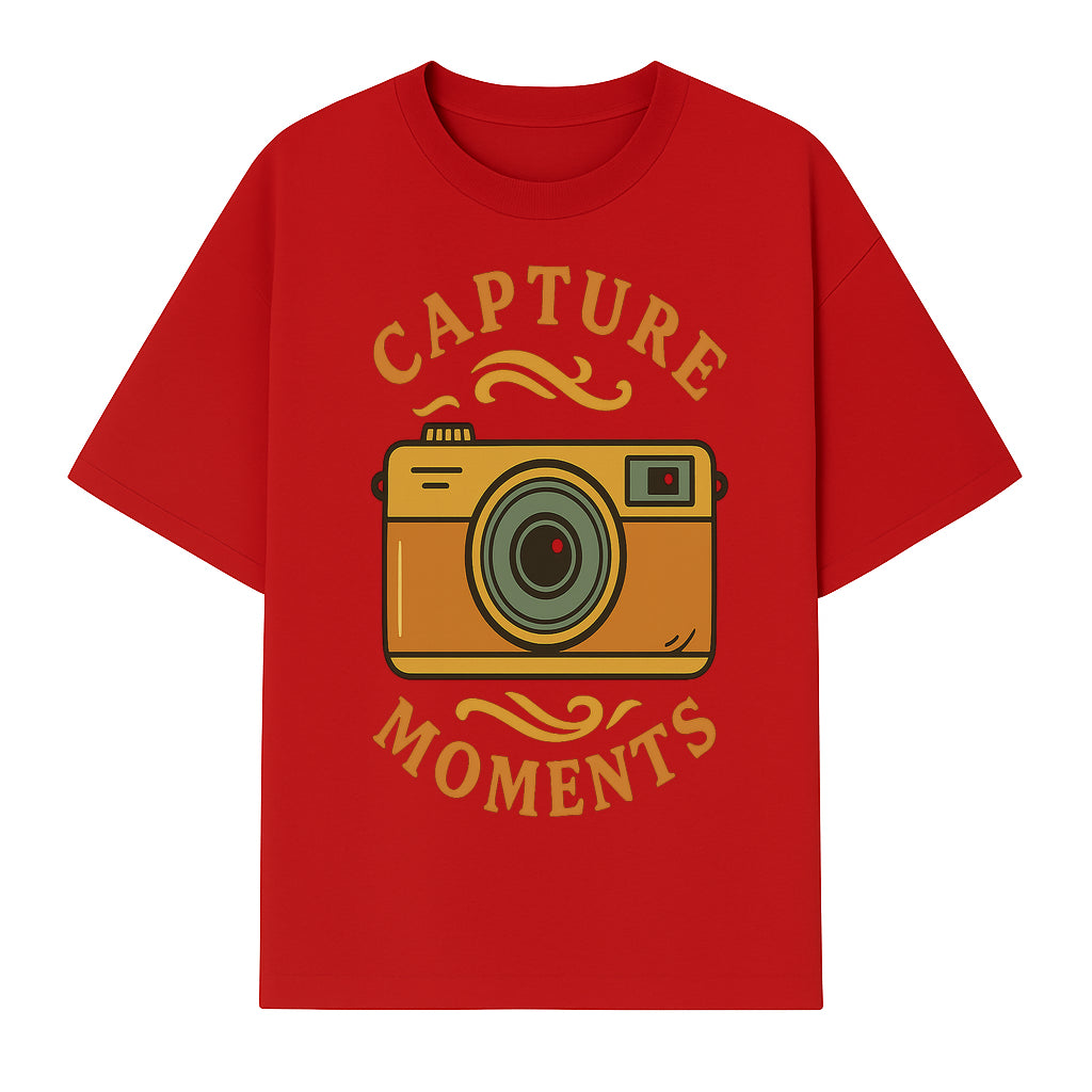 Capture Moments Vintage Camera Print | Photography Art Decor for Home, Office, or Studio | Retro Wall Art Gift - T-shirt 1758334996847.jpg