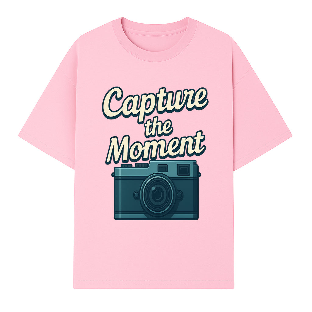 Capture the Moment Photography Print | Vintage Camera Wall Art | Home Decor for Photographers | Inspirational Quote Poster - T-shirt 1758334996893.jpg