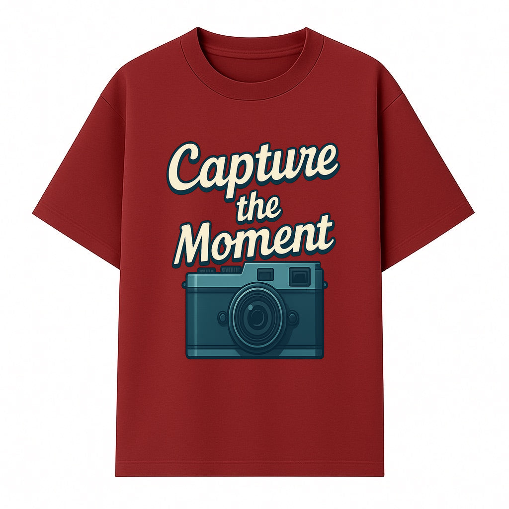 Capture the Moment Photography Print | Vintage Camera Wall Art | Home Decor for Photographers | Inspirational Quote Poster - T-shirt 1758334997041.jpg
