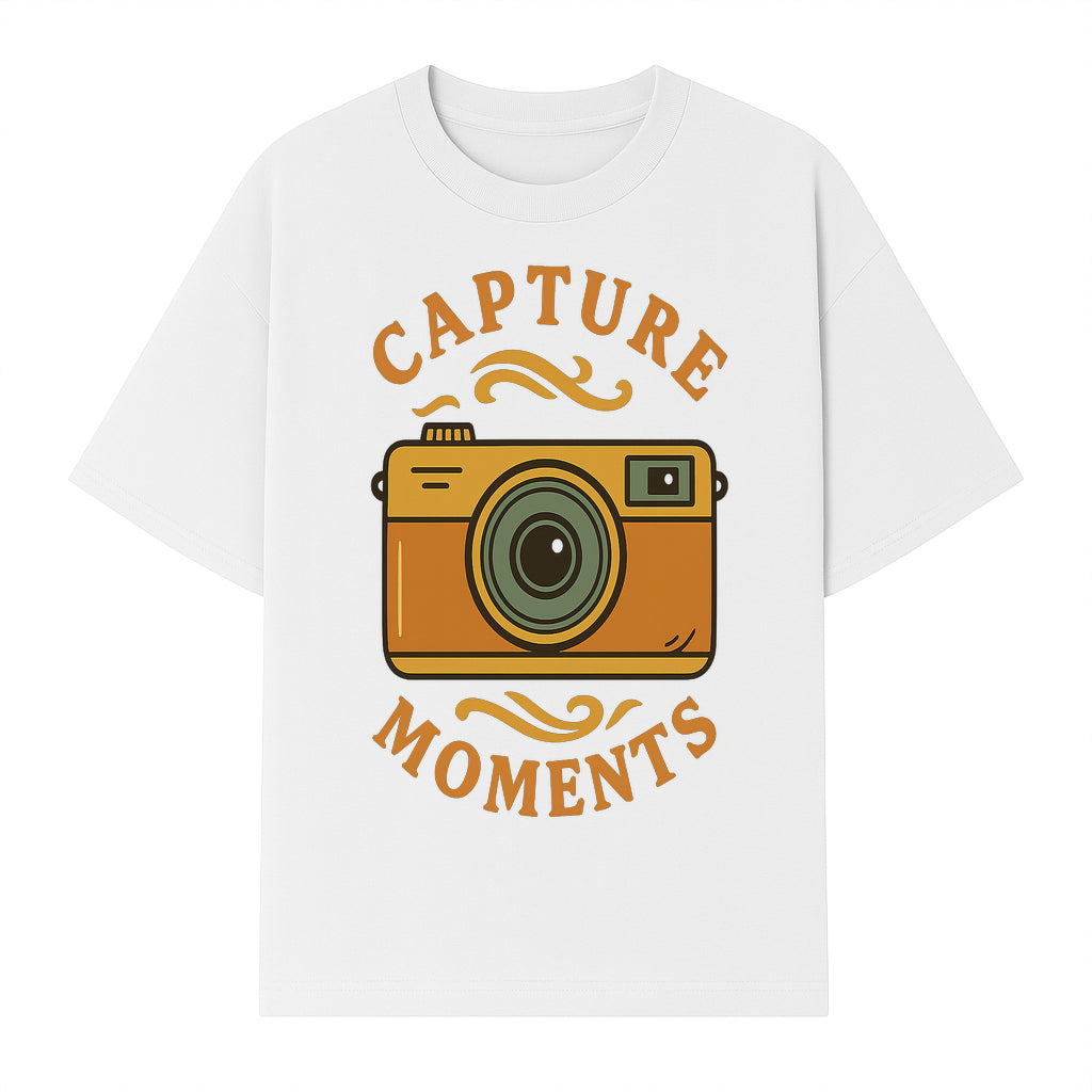 Capture Moments Vintage Camera Print | Photography Art Decor for Home, Office, or Studio | Retro Wall Art Gift - T-shirt 1758334997183.jpg