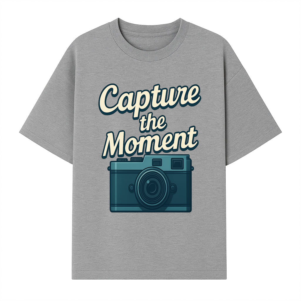Capture the Moment Photography Print | Vintage Camera Wall Art | Home Decor for Photographers | Inspirational Quote Poster - T-shirt 1758334997506.jpg