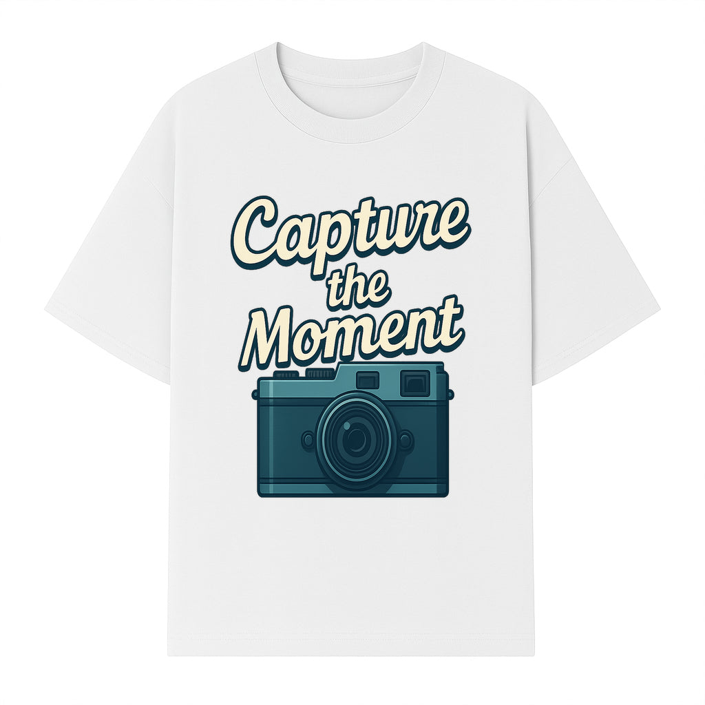 Capture the Moment Photography Print | Vintage Camera Wall Art | Home Decor for Photographers | Inspirational Quote Poster - T-shirt 1758334997663.jpg