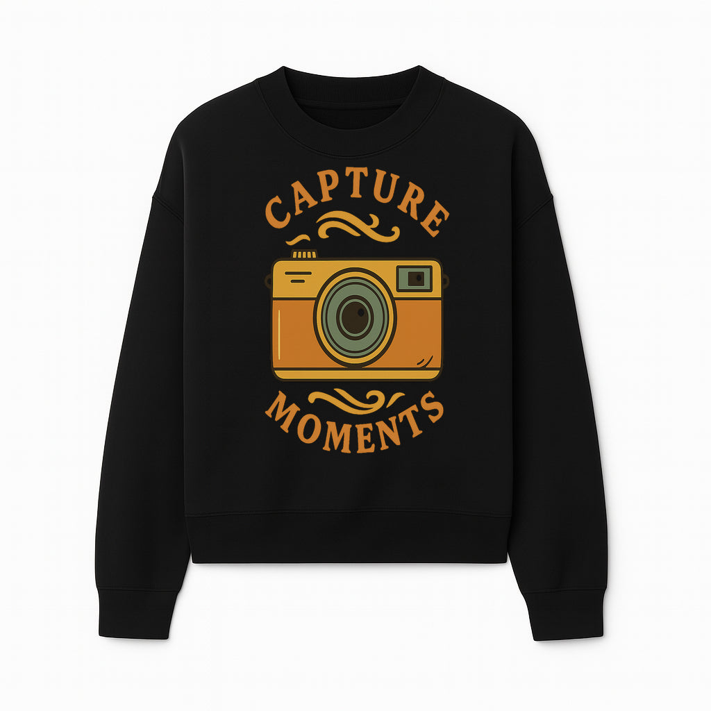 Capture Moments Vintage Camera Print | Photography Art Decor for Home, Office, or Studio | Retro Wall Art Gift - Sweatshirt 1758334998837.jpg